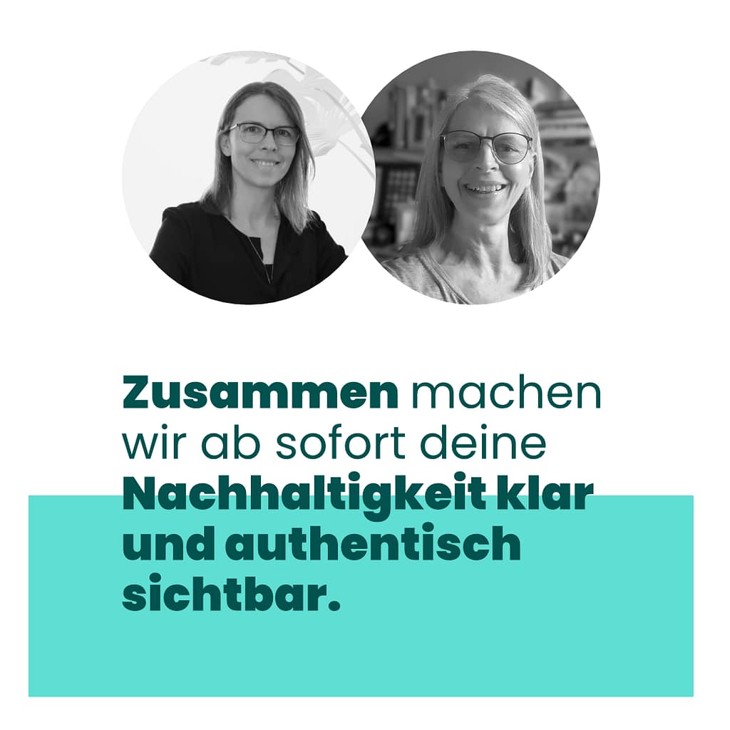 Kooperationsangebot Andrea Liedtke und Heidrun Lutz Nachhaltigkeit sichtbar machen