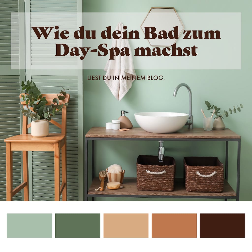 Pinterest Beispiel Vorlage Day Spa mit Farbpalette