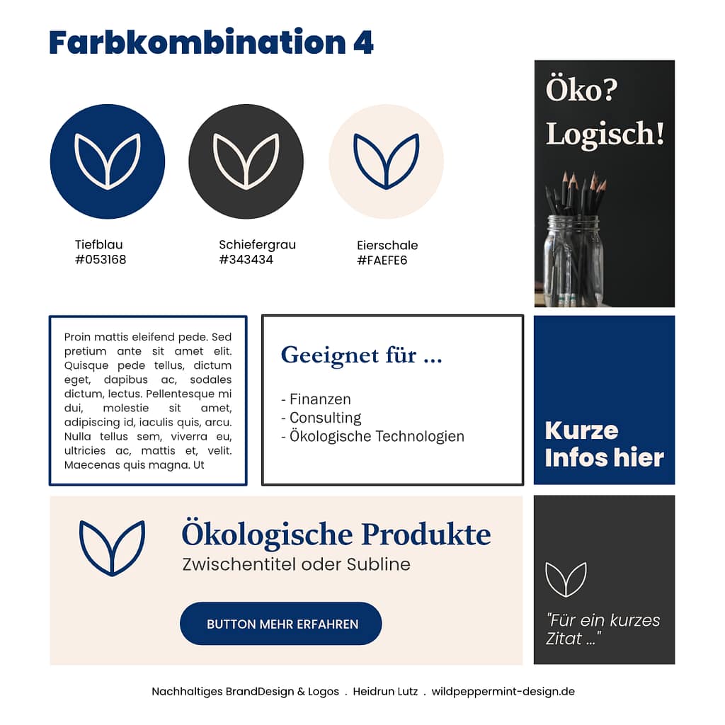 Farbkombination kühle Eleganz