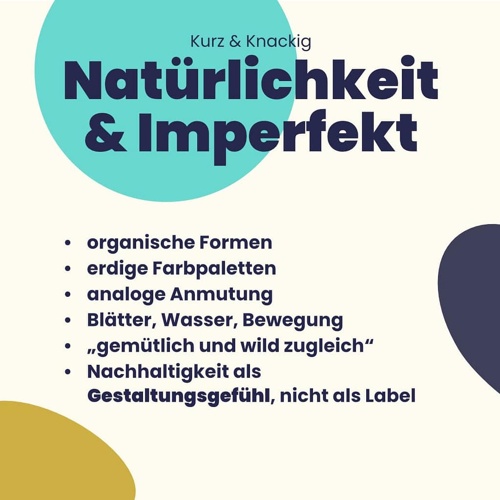 Grafikdesign-Trend 2026 - Natürlichkeit und unperfekt