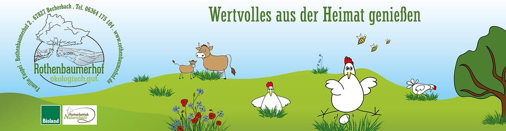 Illustration lustige Hühner und Kühe auf der Wiese, Illustration Hühnermobil, Biohof Illustration Hühnermobil, lustige Hühner im Comic Stil