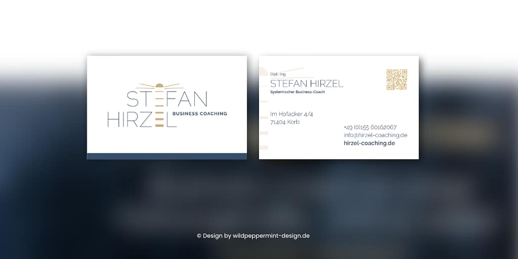 Visitenkarte mit Blindprägung
