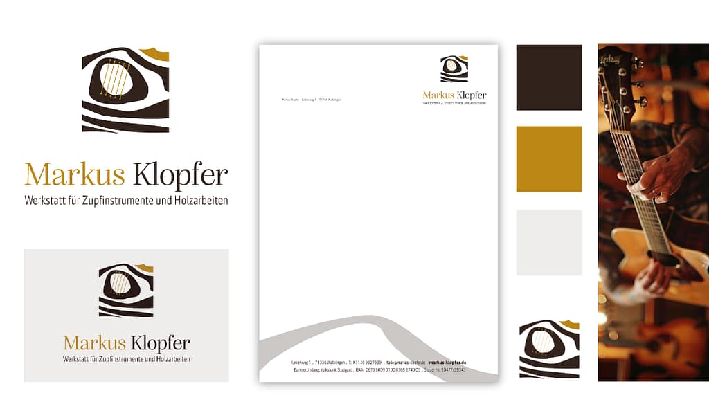 Branddesign Gitarrenbauer
