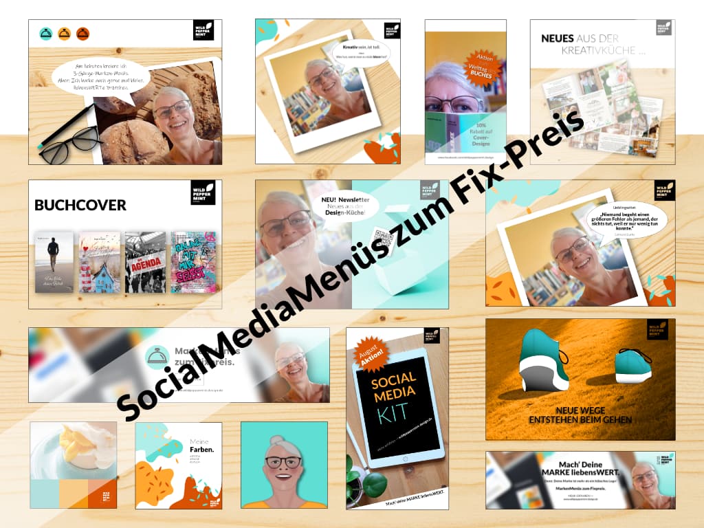 Social Media Templates, einzigartige Social Media Vorlagen, Social Media Kits zum Festpreis