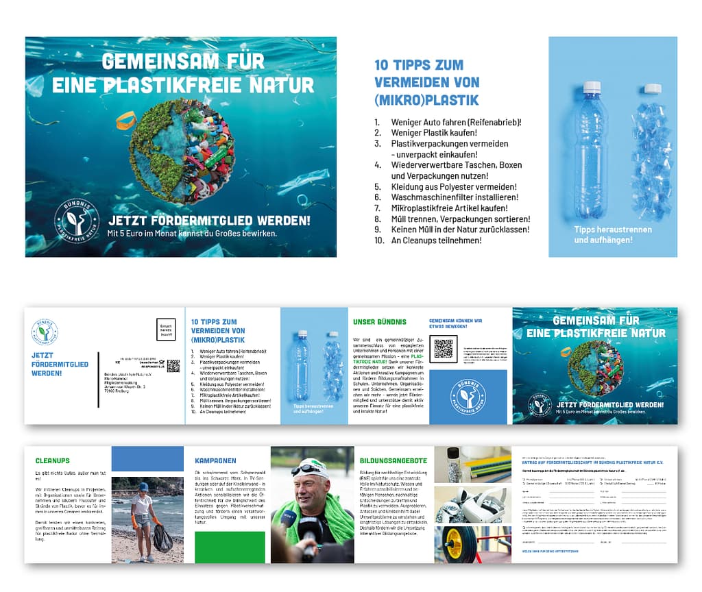 Falzflyer Bündnis plastikfreie Natur e.V.