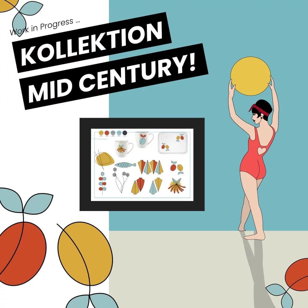 Illustration, Kollektion Modern Mid Century Design