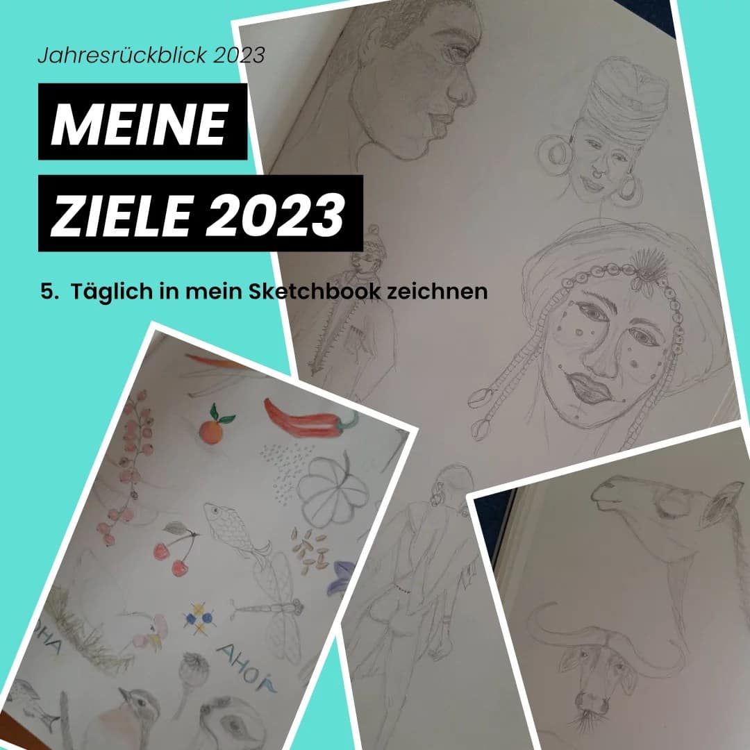 sketchbook Einblick, Menschen, Tiere, Pflanzen, Food Illustrationen