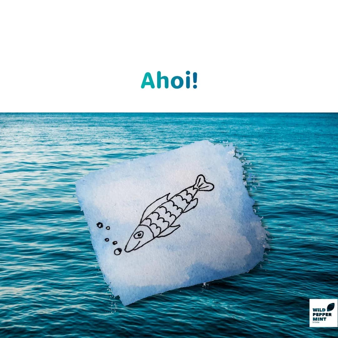 Skizze lustiger Fisch