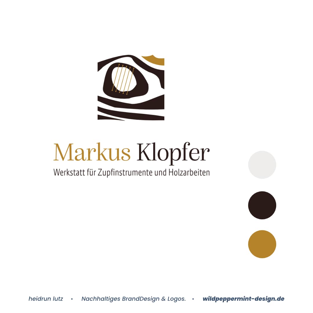 Beispiel für die Farbe Braun im Corporate Design Handwerk