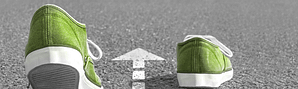 Grün gefärbte Schuhe - als Metapher für Green Design