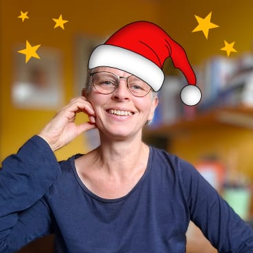 Heidrun Lutz, die Inhaberin von WILDPEPPERMINT-DESIGN wünscht frohe Weihnachten