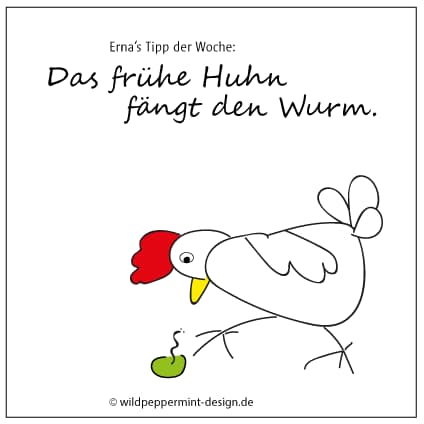 Illustration lustige Hühner, Crazy Chicken, lustige Hühner im Comic Stil, Story Crazy Chicken