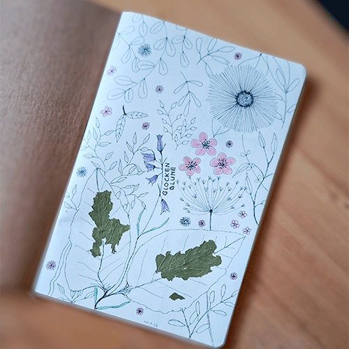 Sketchbook mit Naturmotiven, Fineliner