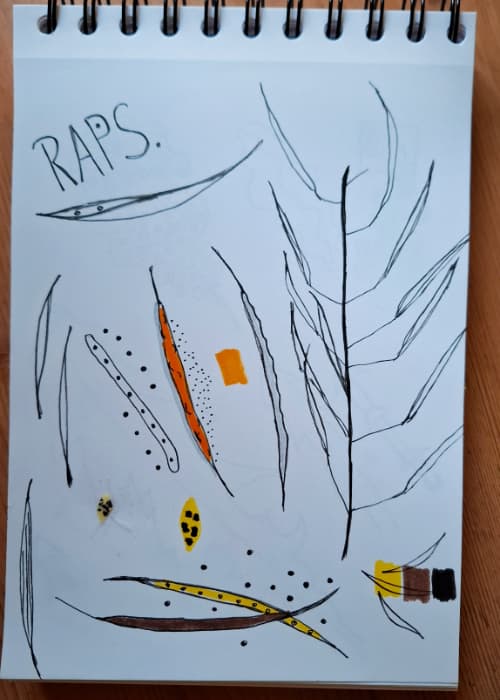 Skizzen für natürliche Logos