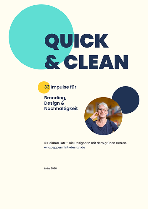 PDF-Tippbook Quick & Clean, Tipps für Branding, Design & Nachhaltigkeit