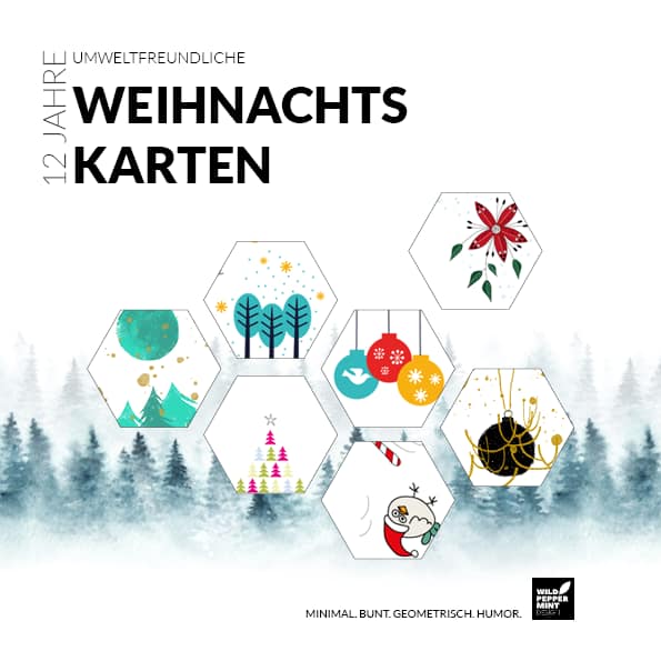Umweltfreundliche Design Weihnachtskarten, Weihnachtskarten für Kunden, Firmen Weihnachtskarten, individuelle Weihnachtskarten, nachhaltige Weihnachtskarten, Öko-Weihnachtskarten Firmen, Weihnachtliche Illustrationen,