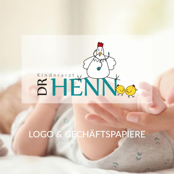Logo, Illustration, Geschäftspapiere, Kinderarzt