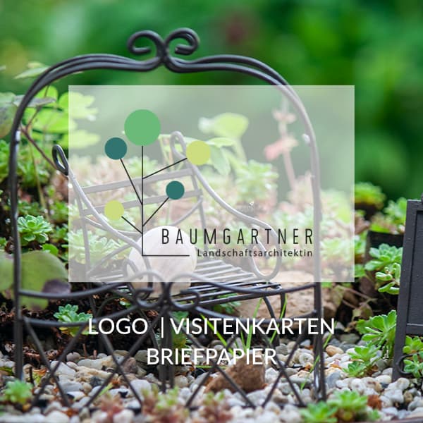 Corporate Design Landschaftsarchitektur, nachhaltiges Grafikdesign, umweltfreundliche Visitenkarten und Briefpapier