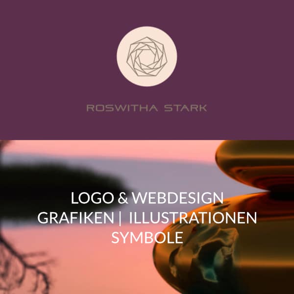 Logodesign, Webdesign, Grafiken, Illustrationen, Symbole, Printwerbung, Coaching, Autorin