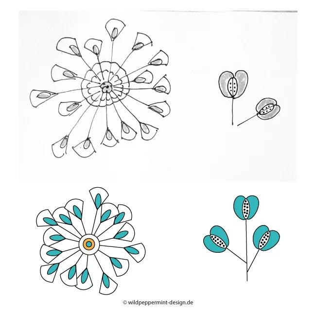 Natur inspiriert - Wildblumen als Designinspiration