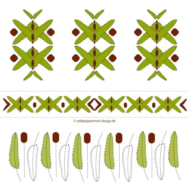 Natur inspiriert - Muster Wiesenknopf