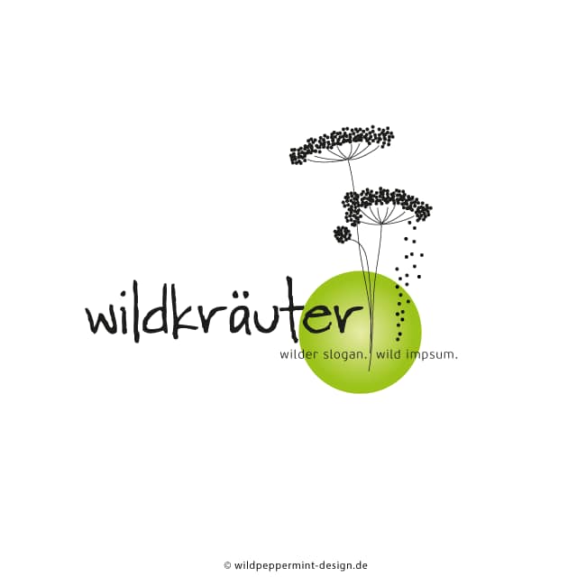 natürliches Logo für Wildkräuterführungen