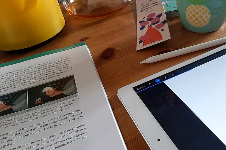 Arbeiten mit dem iPad, digitales Zeichnen mit Procreate