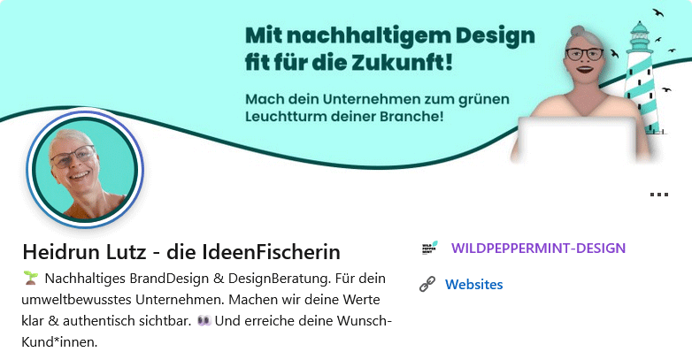 LinkedIn Cover Nachhaltiges Design