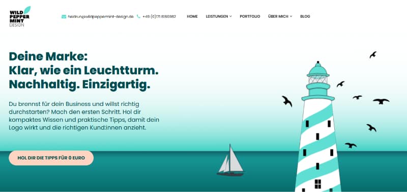 Wildpeppermint-Design Nachhaltiges Grafikdesign, Branddesign, Logos