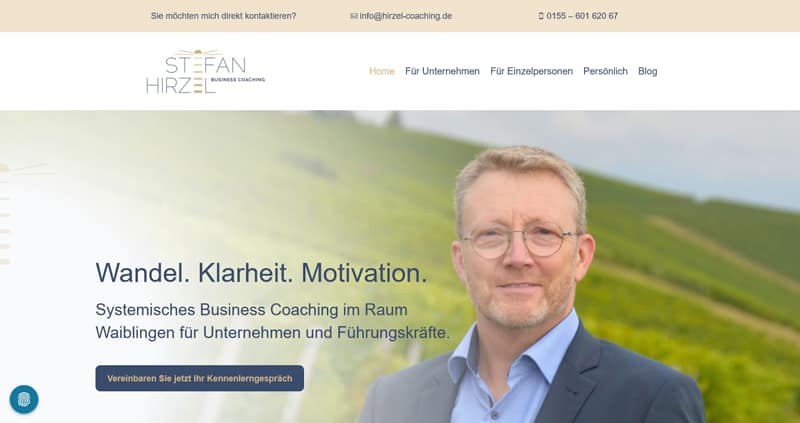 Website Business Coach Stefan Hirzel
