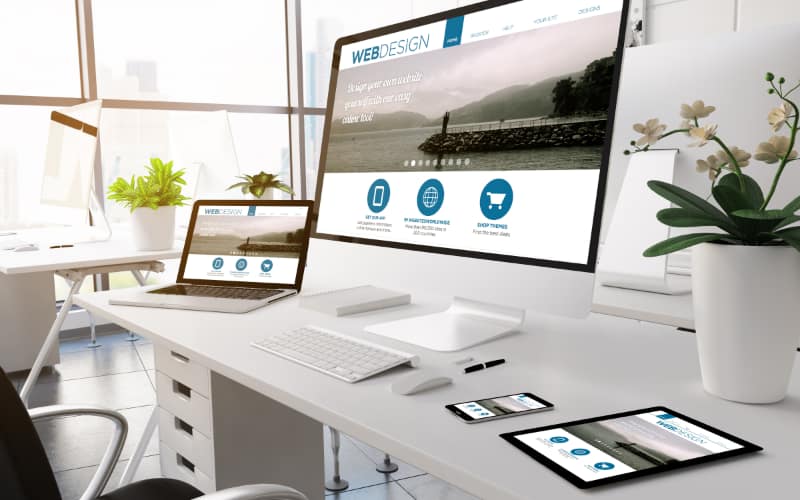 Webdesign und professioneller Text, nachhaltig