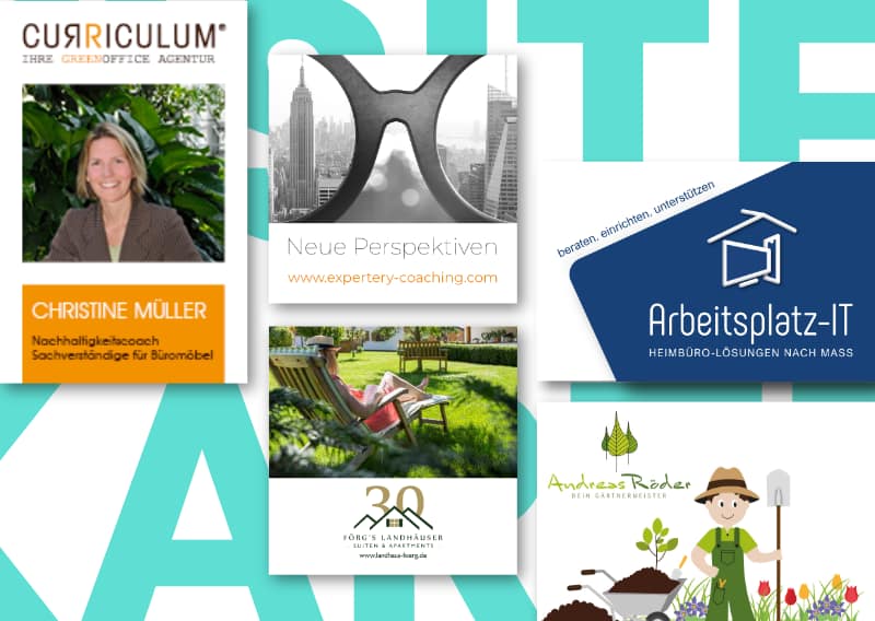Kreative und nachhaltige Visitenkarten