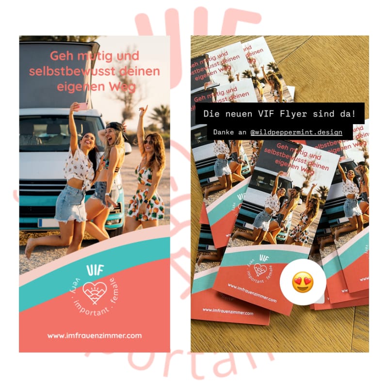 Pro-Bono-Projekt "VIF" Website und Falzflyer
