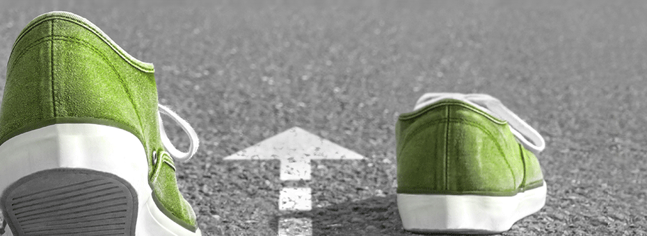 Grün gefärbte Schuhe - als Metapher für Green Design